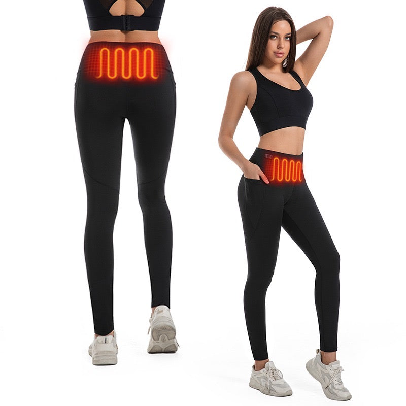 Aereh Heated Compression Leggings – High-Waisted
